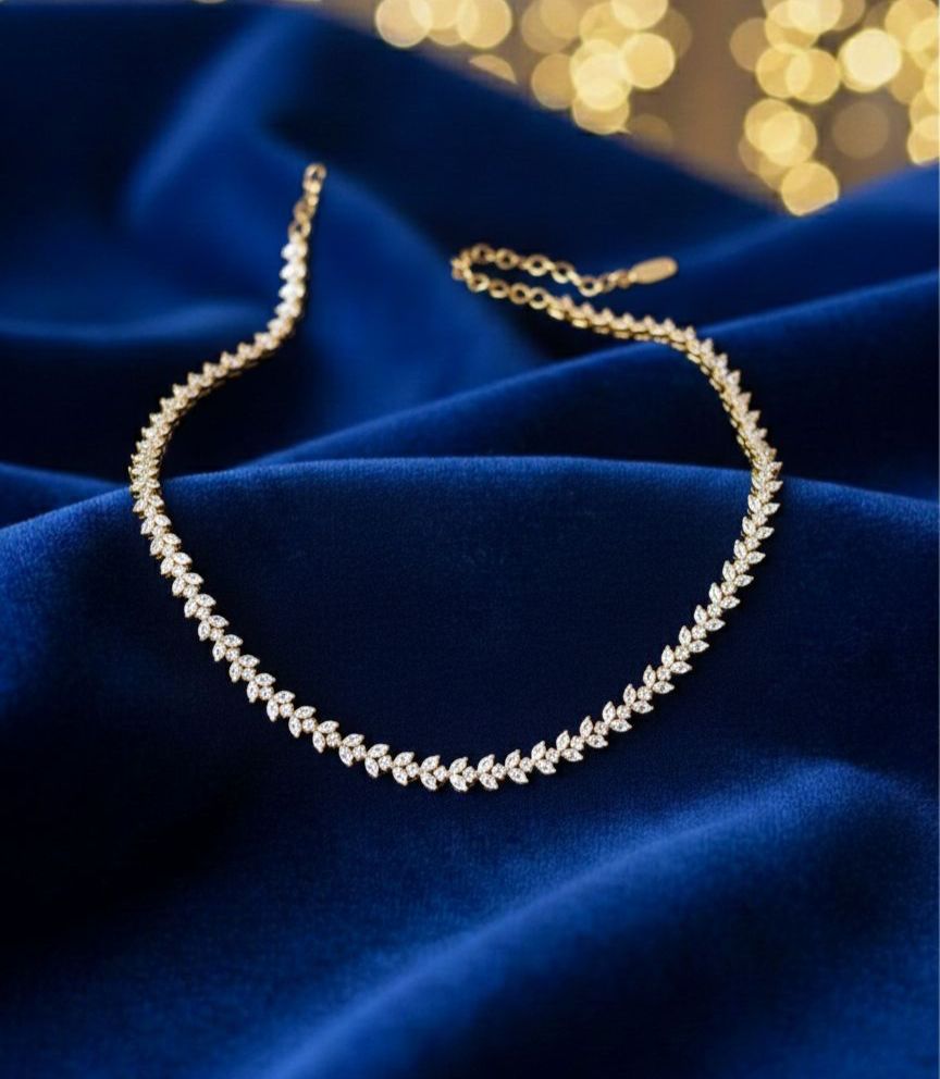 Lustre Leaf necklace set