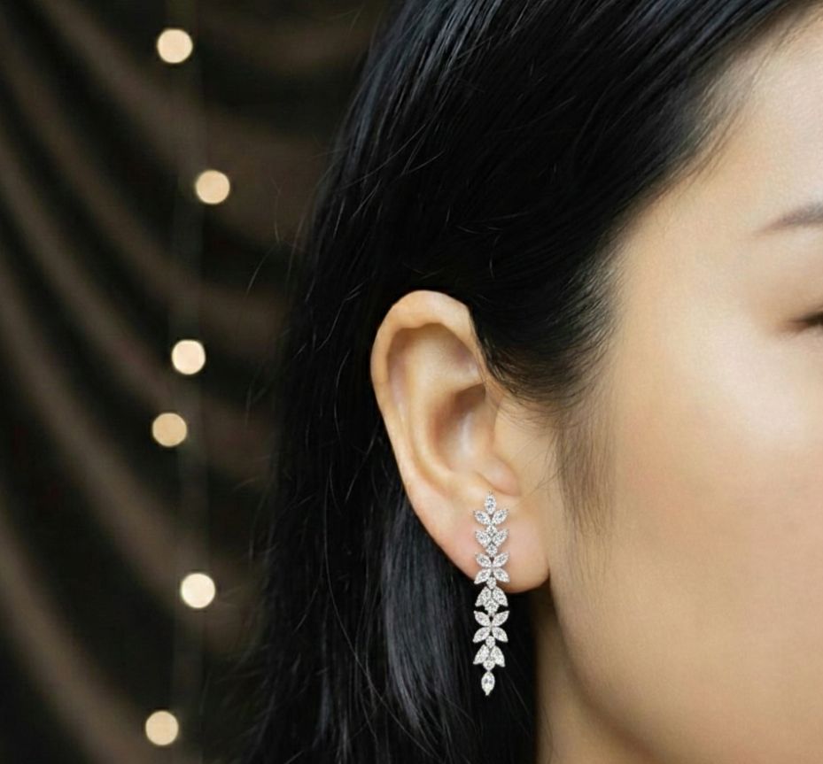 Lustre Leaf necklace set