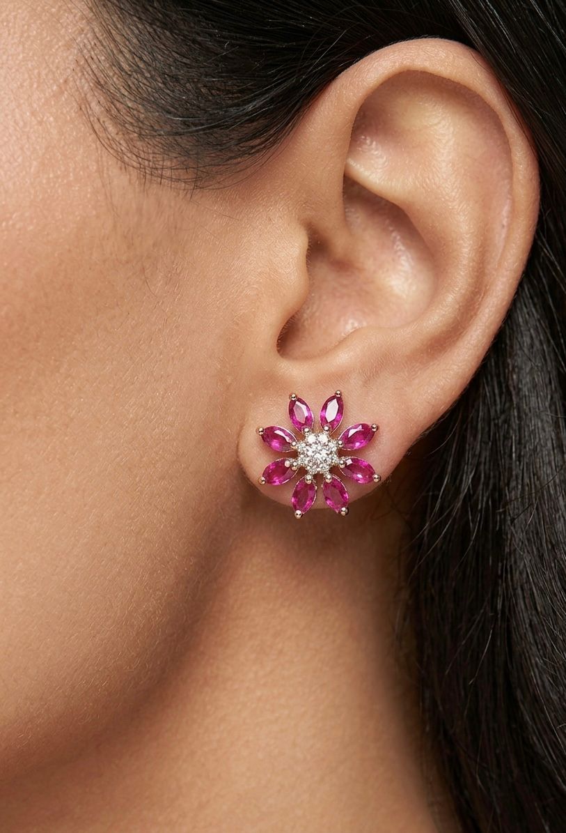 Flora Spark studs