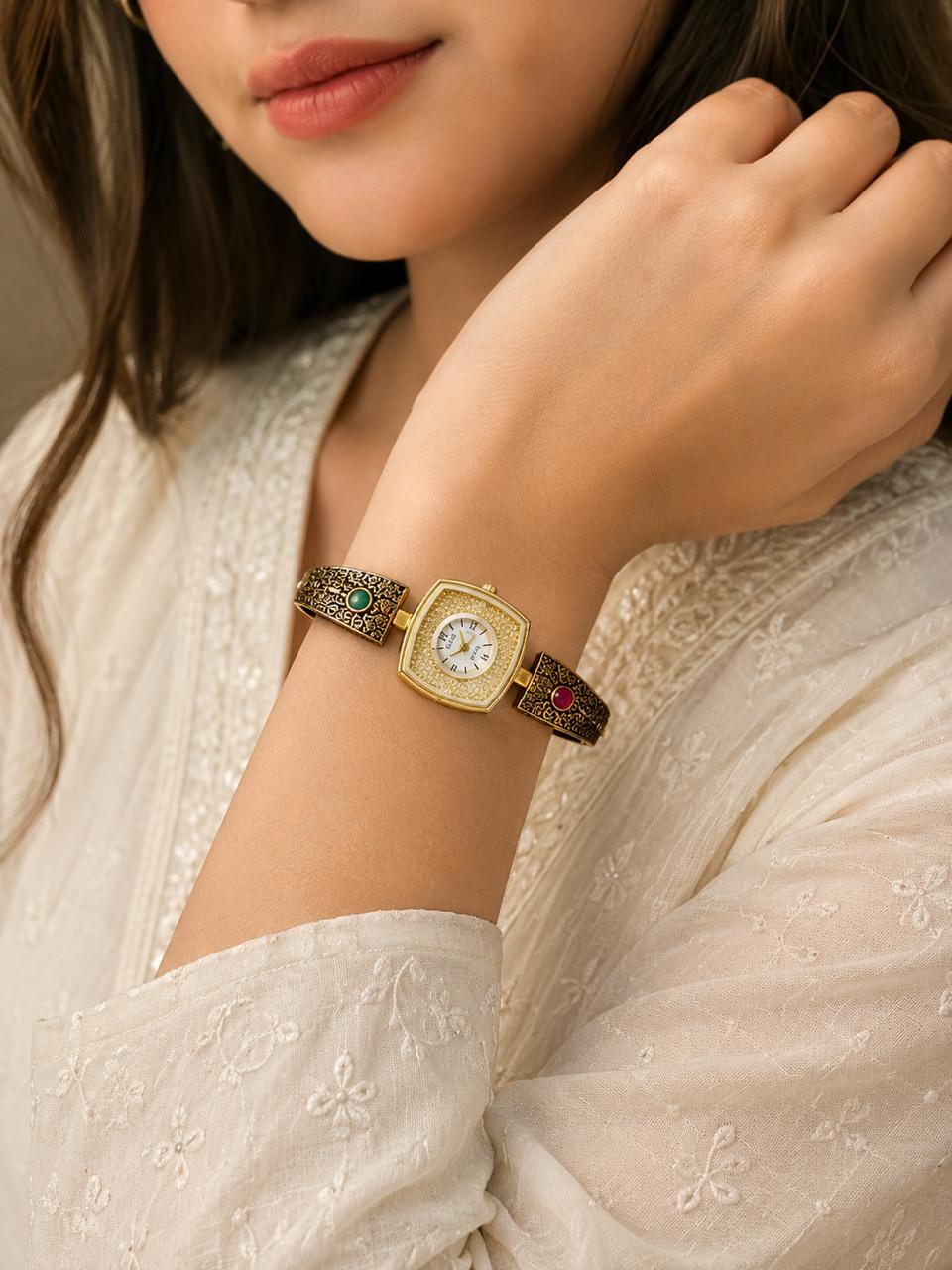 Mosaic dial watch