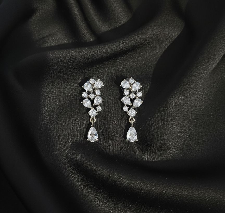 Crystal fountain necklace set