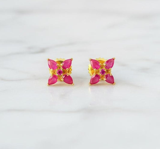 Tiny ruby studs