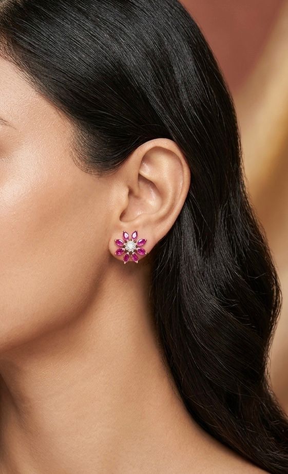 Flora Spark studs