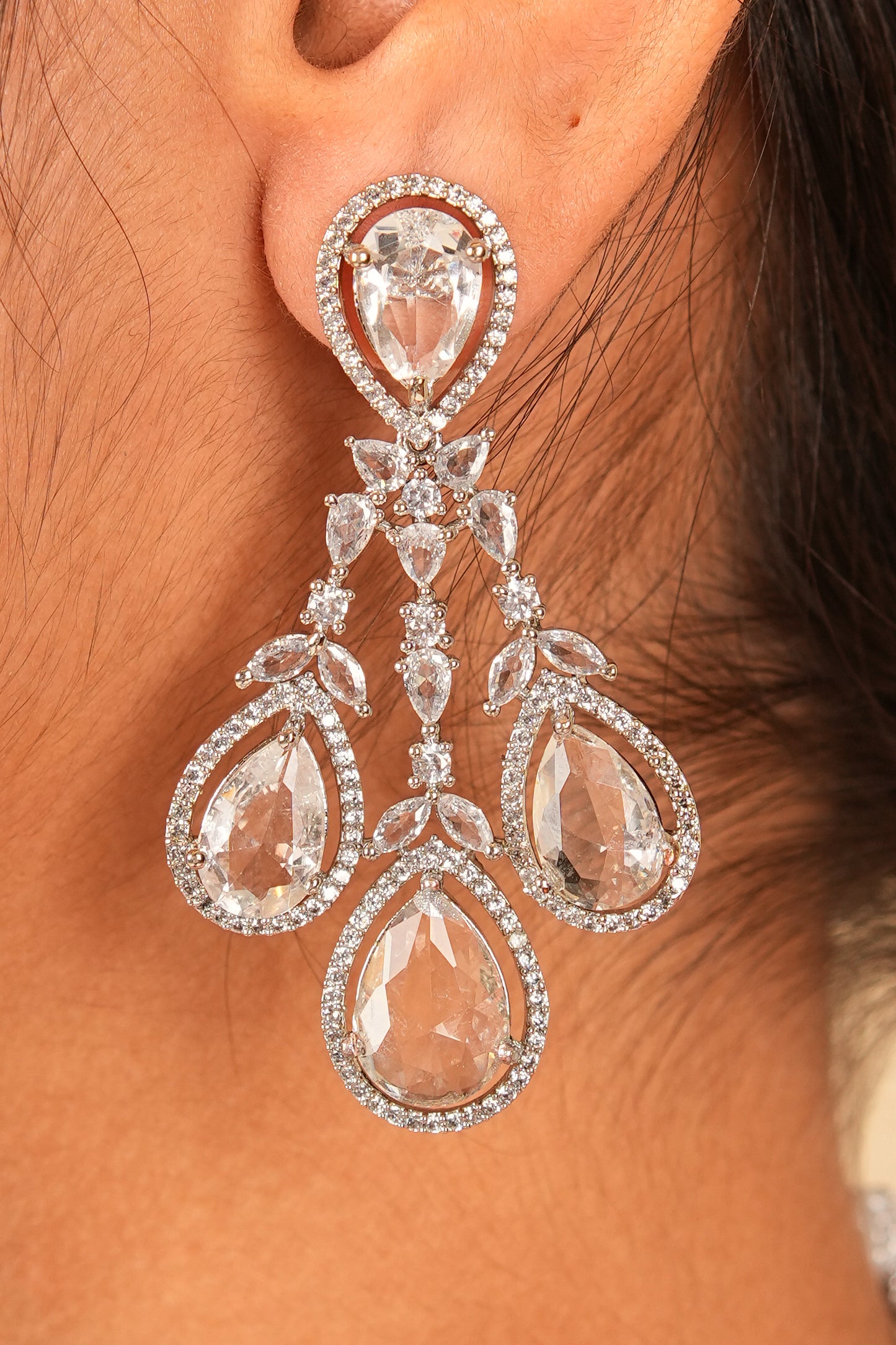 Moonlight droplet necklace set