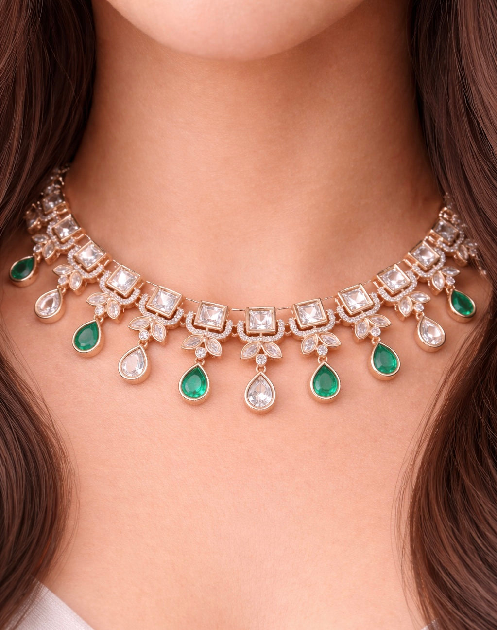 The Moissanite Panna set