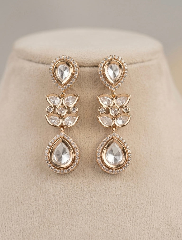 The Moissanite waterfall set