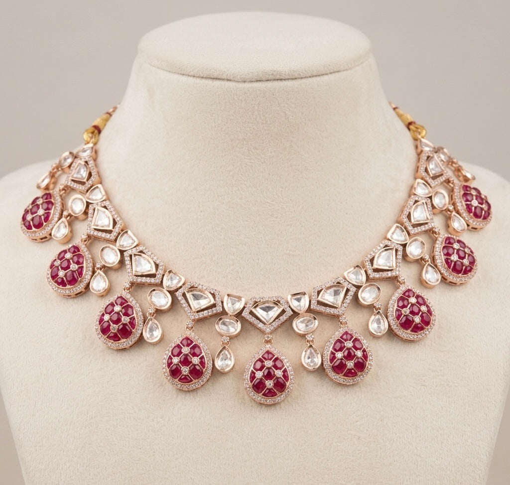 Moissanite Manika set