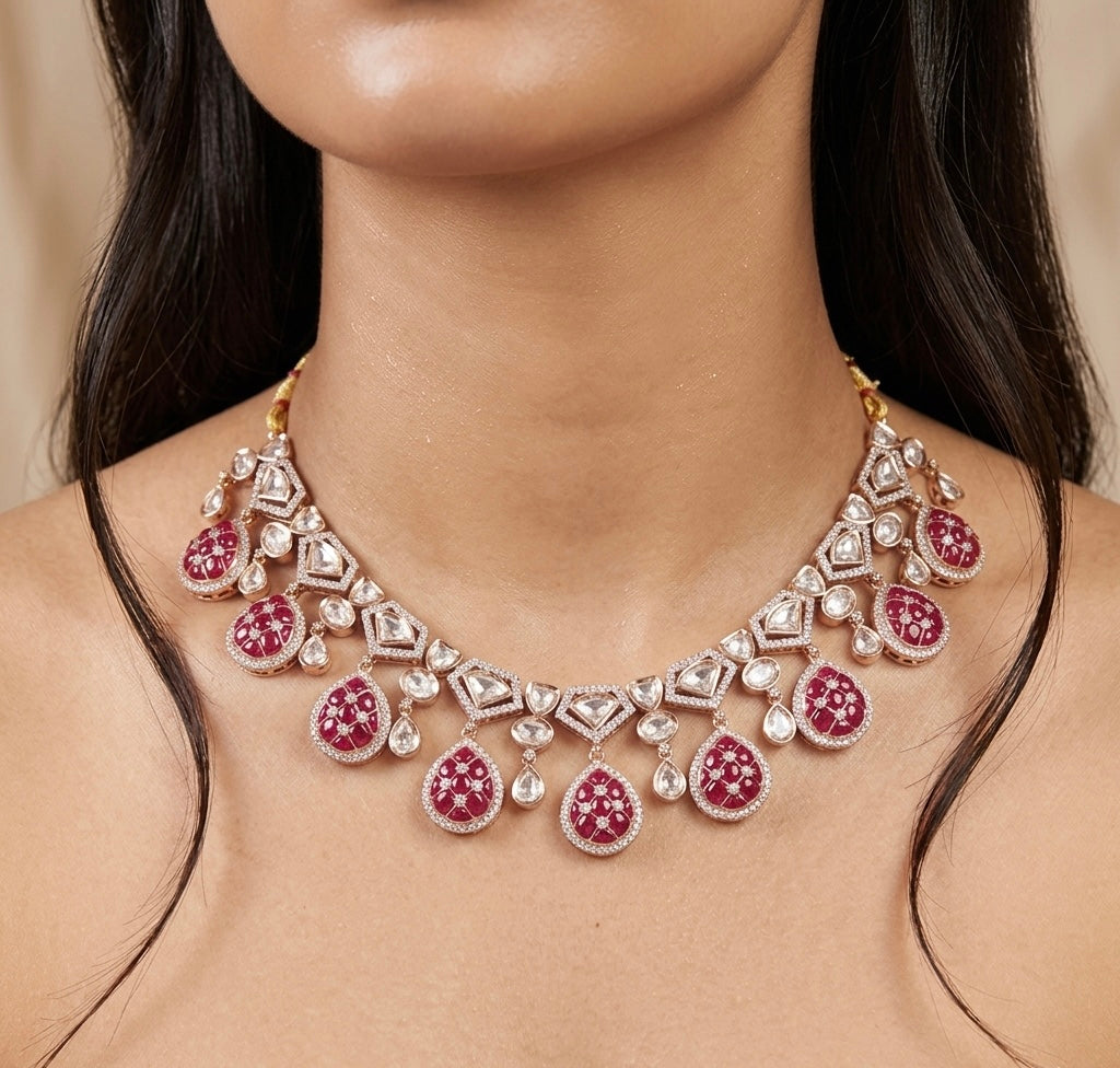 Moissanite Manika set