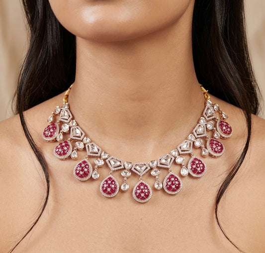 Moissanite Manika set