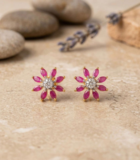 Flora Spark studs