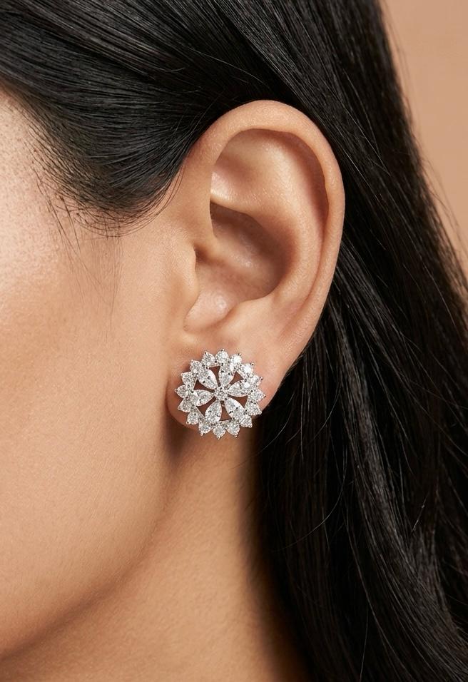 Dahlia flower stud