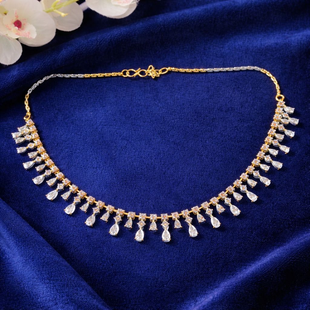 Dewdrop garland necklace set