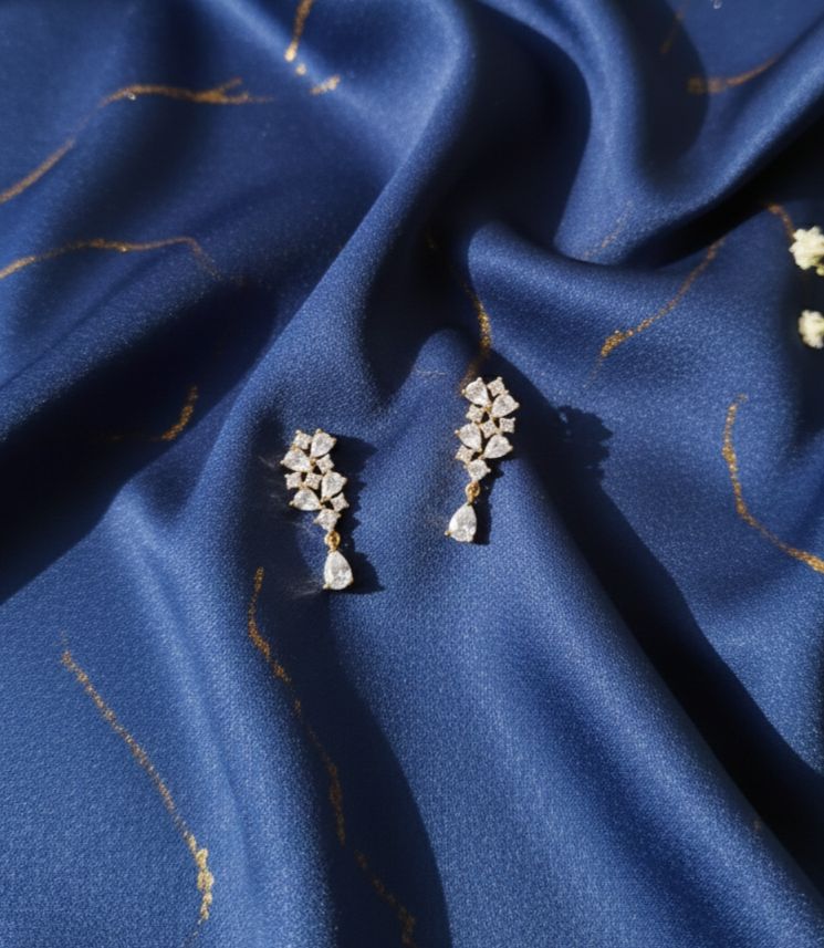 Dewdrop garland necklace set