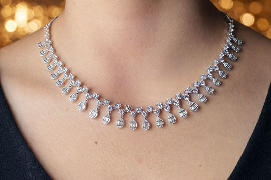 Teardrop necklace set